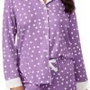 81xdrlhsaqL._AC_SL1500 Button Down Pajamas Sets Women Two-Piece Satin Silk Pjs Sets Loungewear Long Sleeve Sleepwear Shorts Nightwear Sets