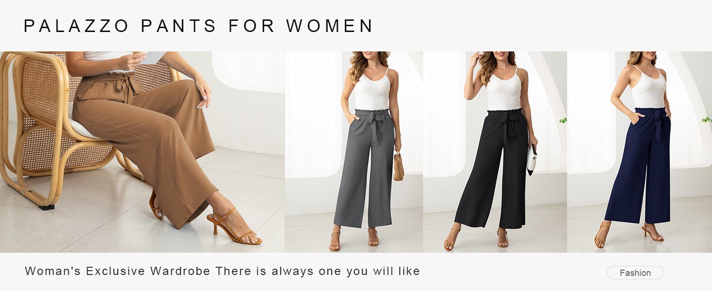 Women's wide-leg casual pants